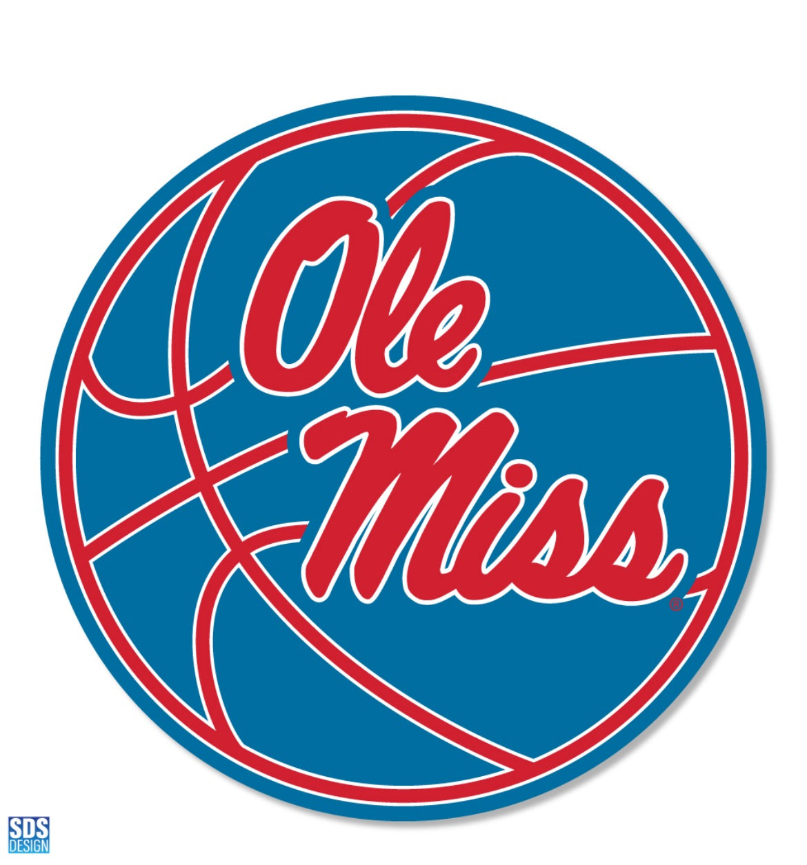 Ole Miss Basketball Vinyl Decal