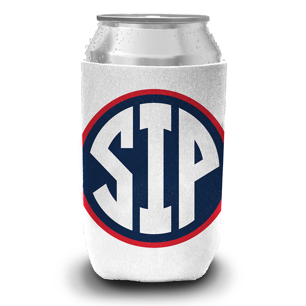 SIP White Koozie