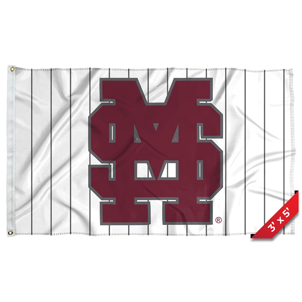 Mississippi State Baseball Stripe 3x5 Flag