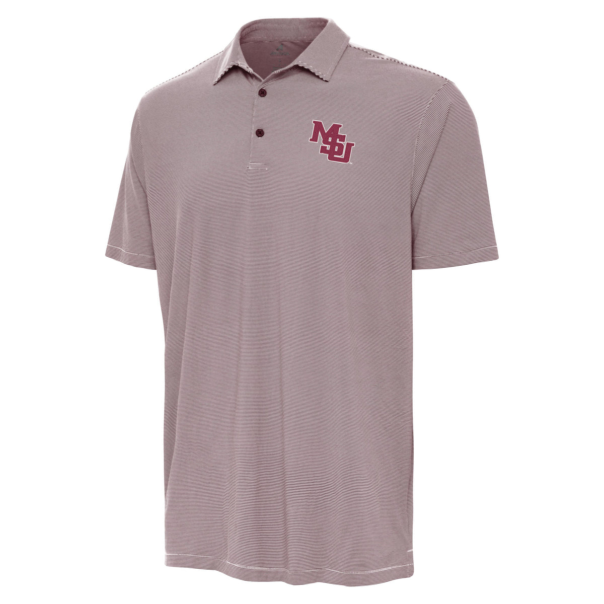 Antigua Twine Polo with Interlocking Mississippi State logo