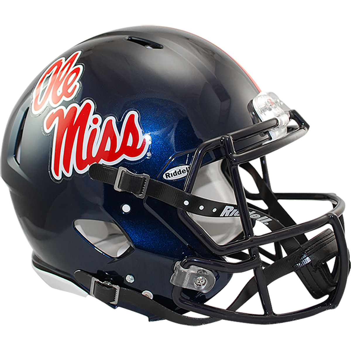 Ole Miss Riddell Speed Replica Football Helmet - Navy