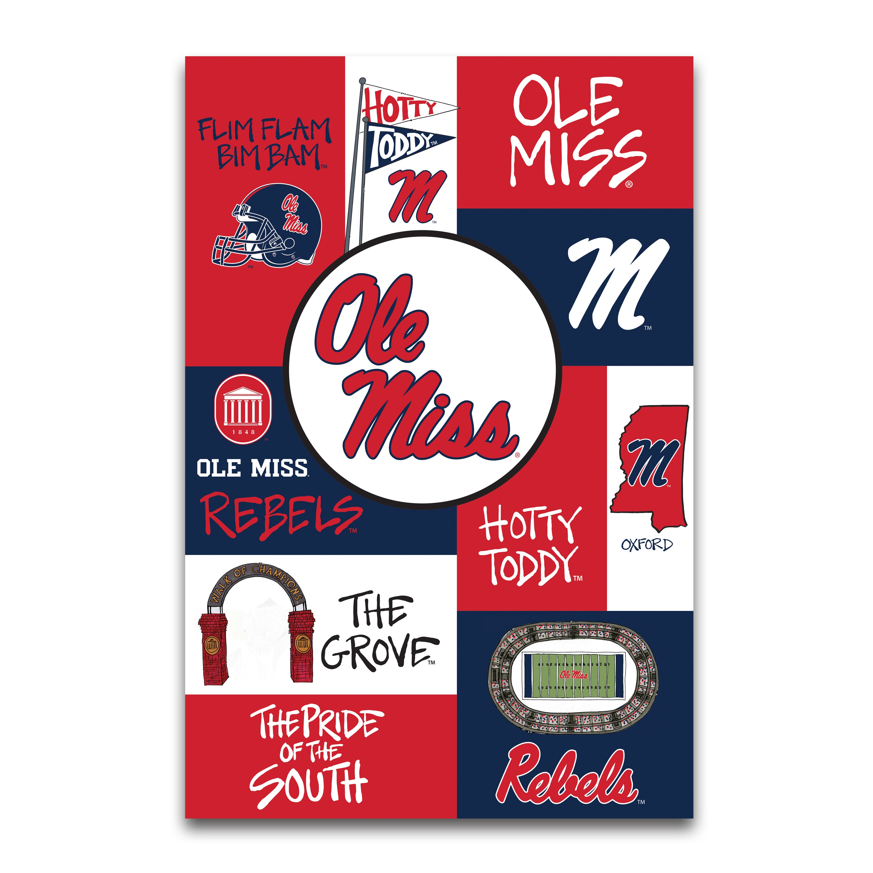 Magnolia Lane Ole Miss Garden Flag