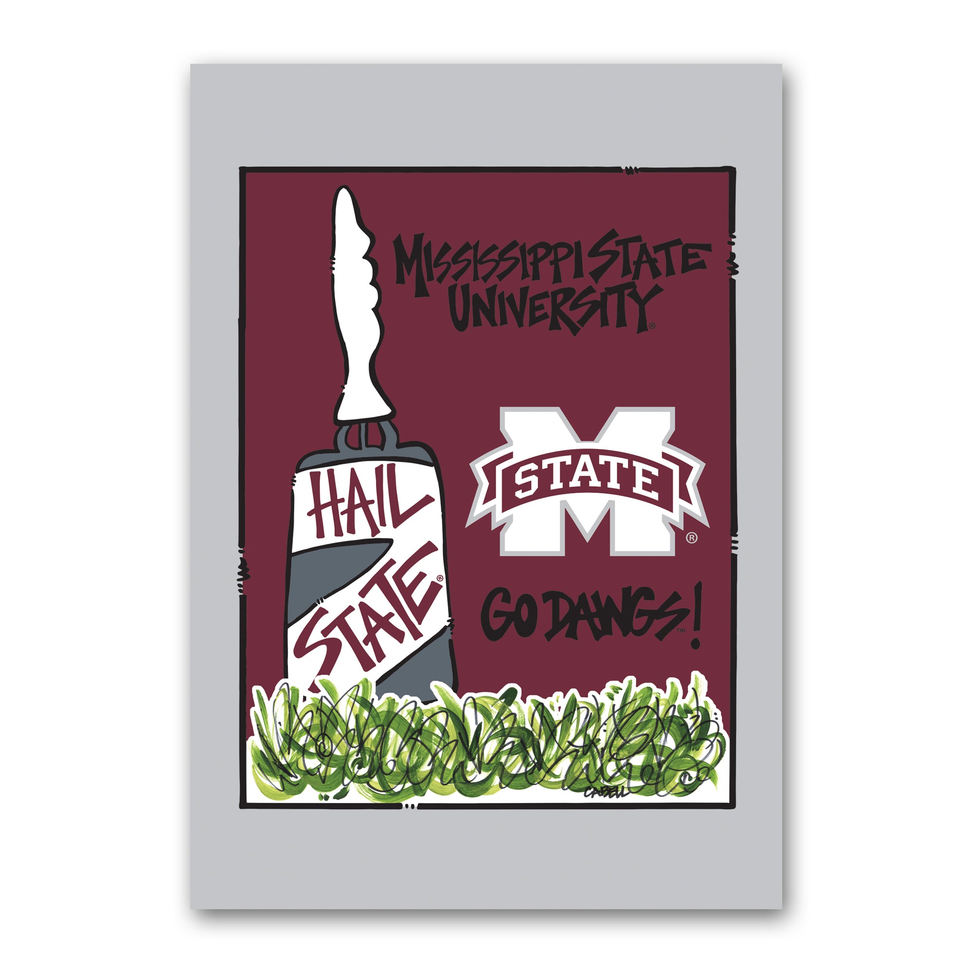Magnolia Lane Mississippi State University House Flag