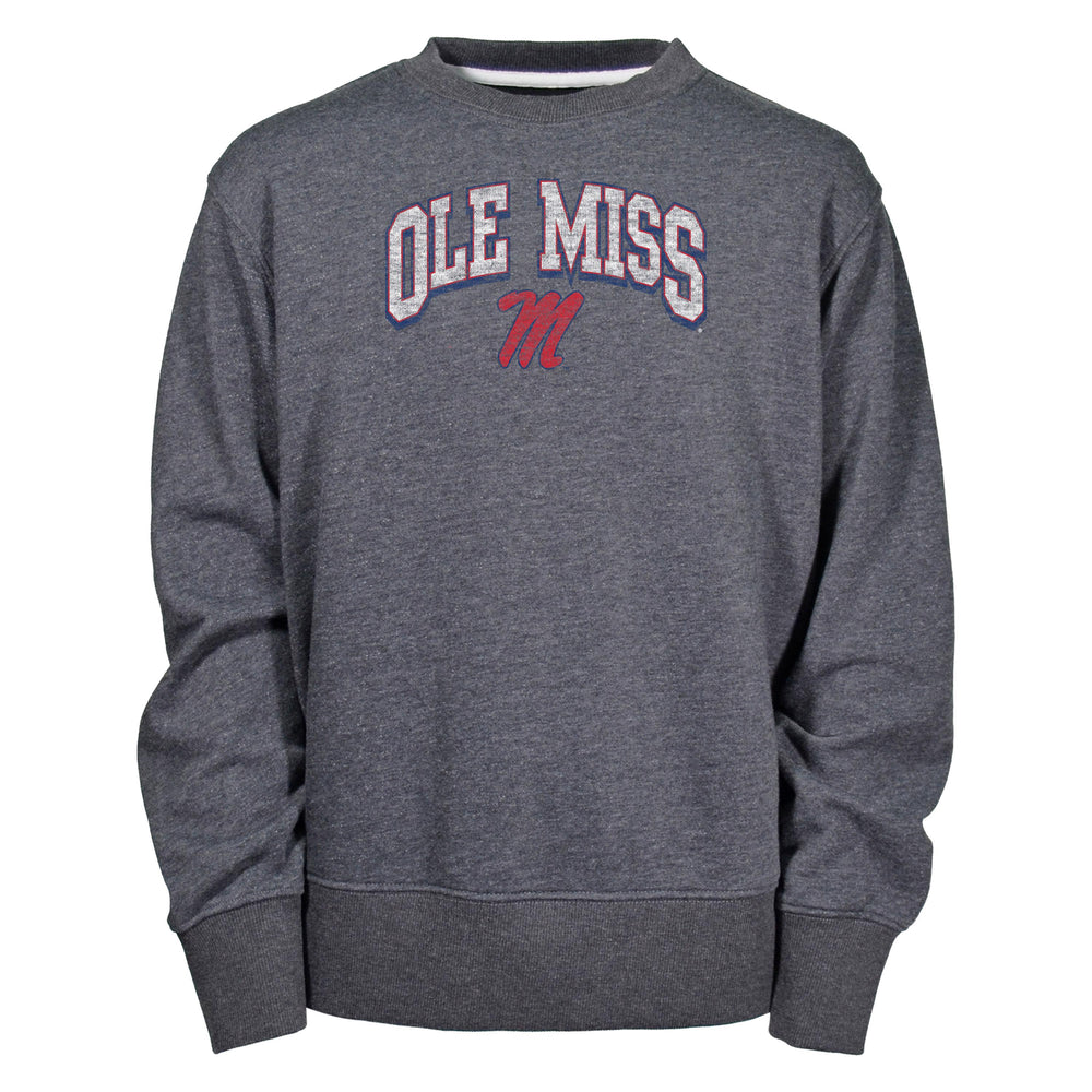 Garb Toddler and Youth Charcoal Ole Miss Sweatshirt