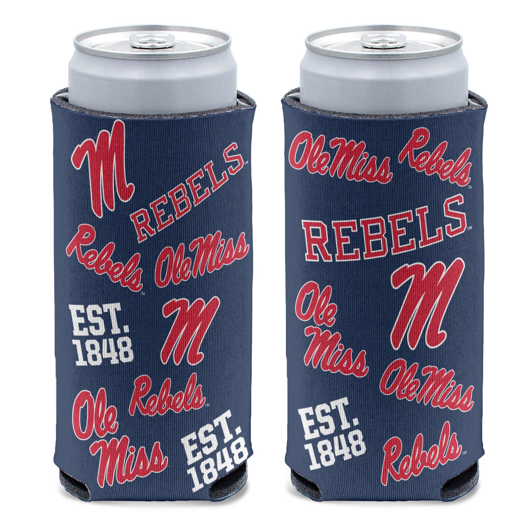 Ole Miss Rebels 12oz. Slim Can Cooler