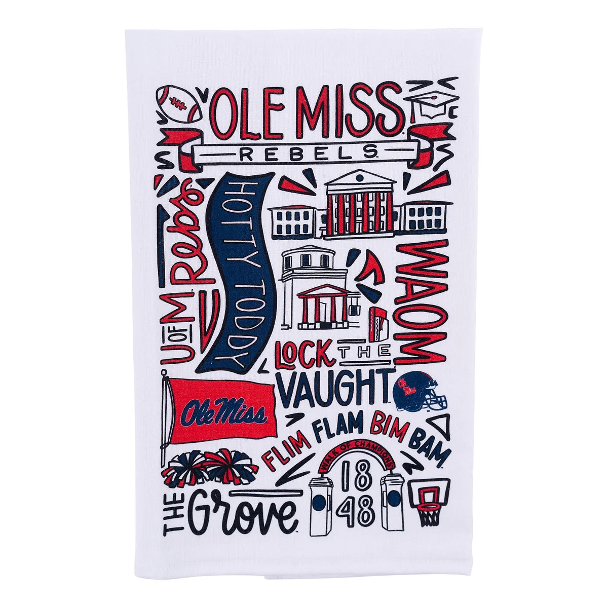 Ole Miss Collage tea Towel