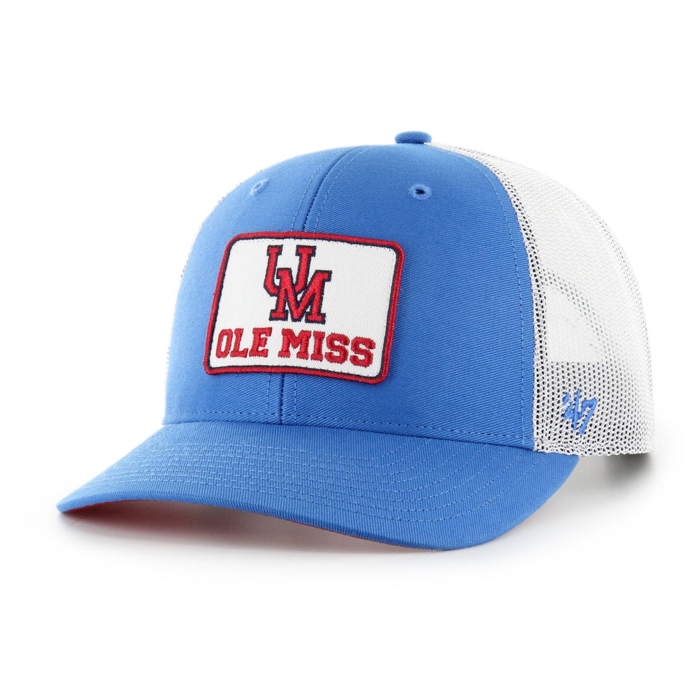 47 Brand Ole Miss Blue Raz Retro Region Trucker Hat