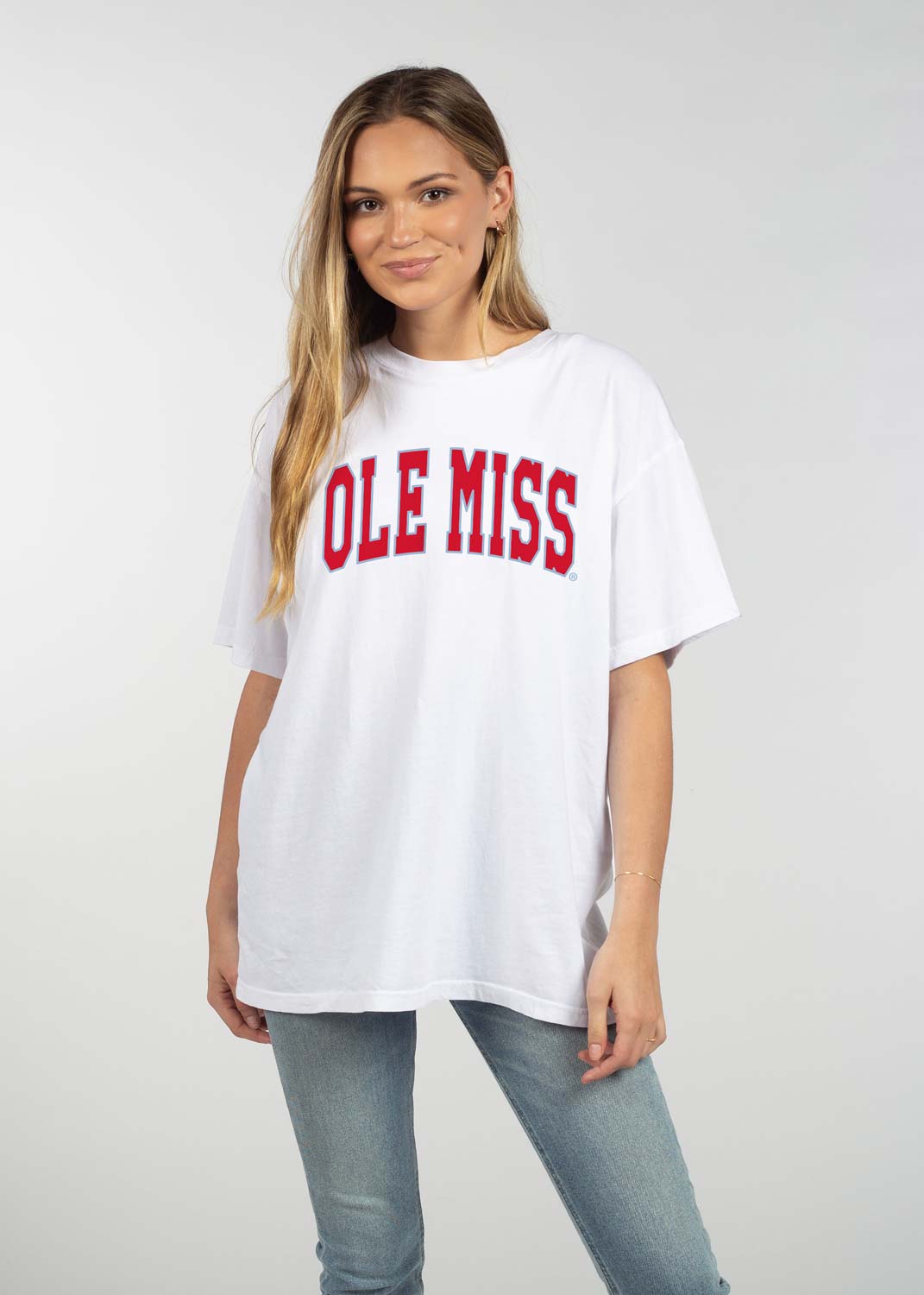 Chicka-d Ole Miss Band Tee - White