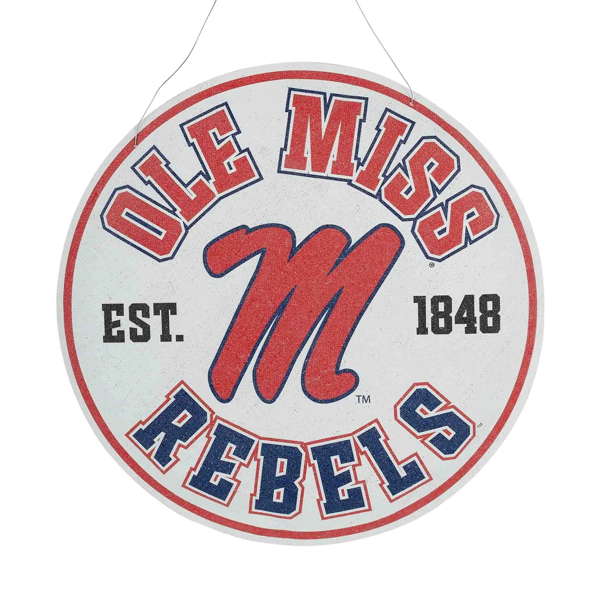 Ole Miss Mascot/Retro Burlee Door Hanger