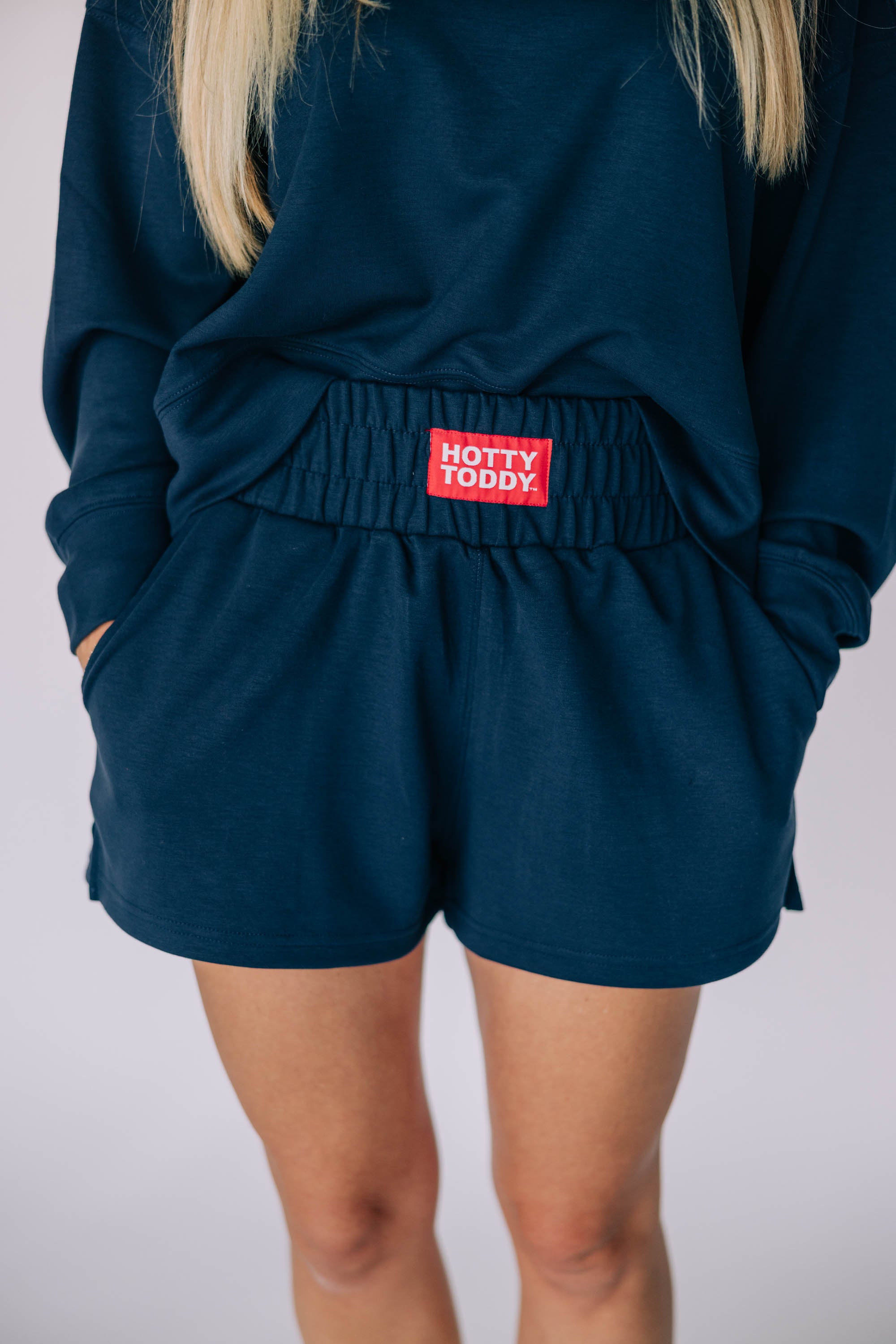 Scarlet and Gold Ole Miss Navy Ava Airy Shorts