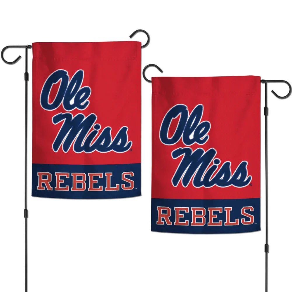 Ole Miss Applique Garden Flag - 12.5x18 (2 sided)