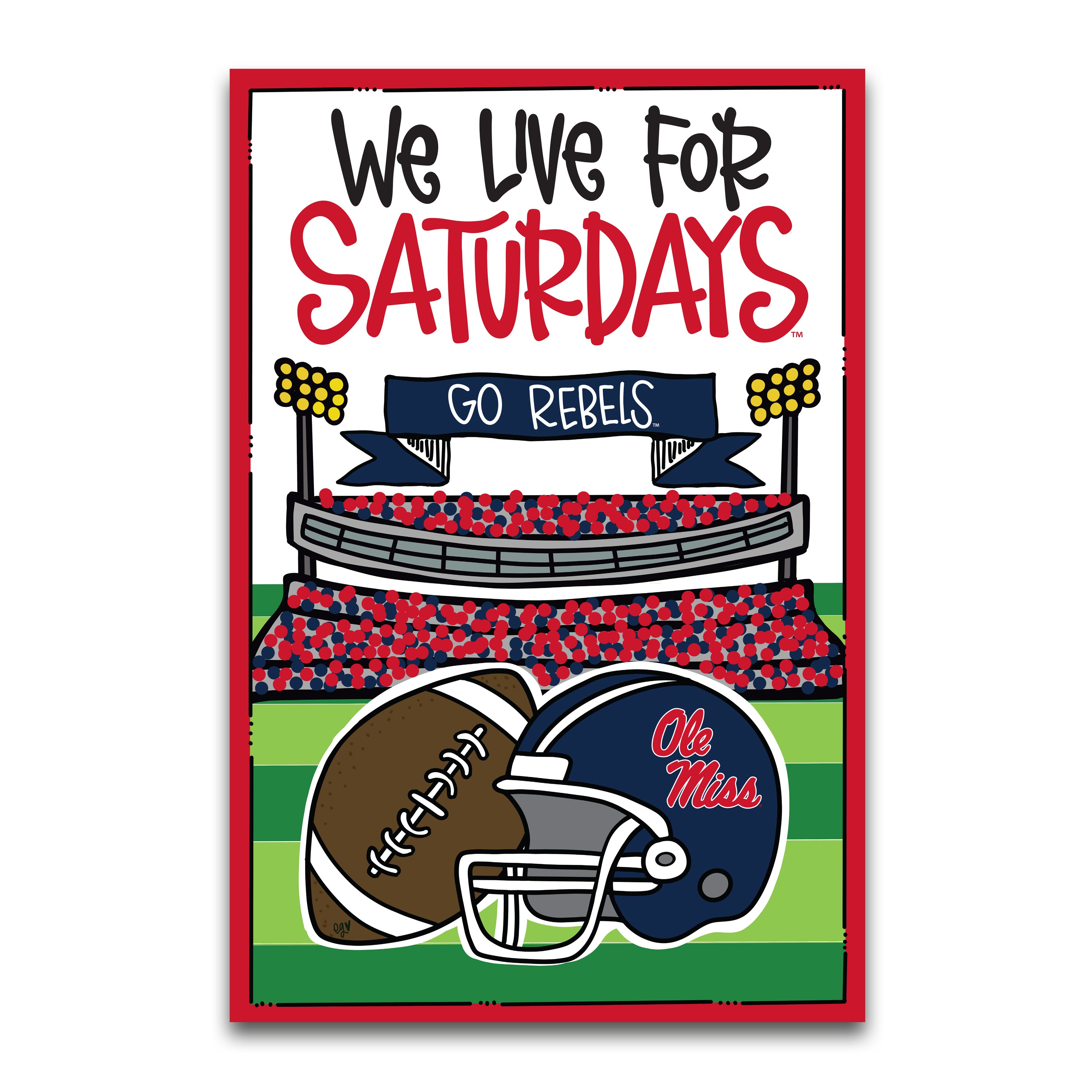 Magnolia Lane Ole Miss Saturdays Garden Flag