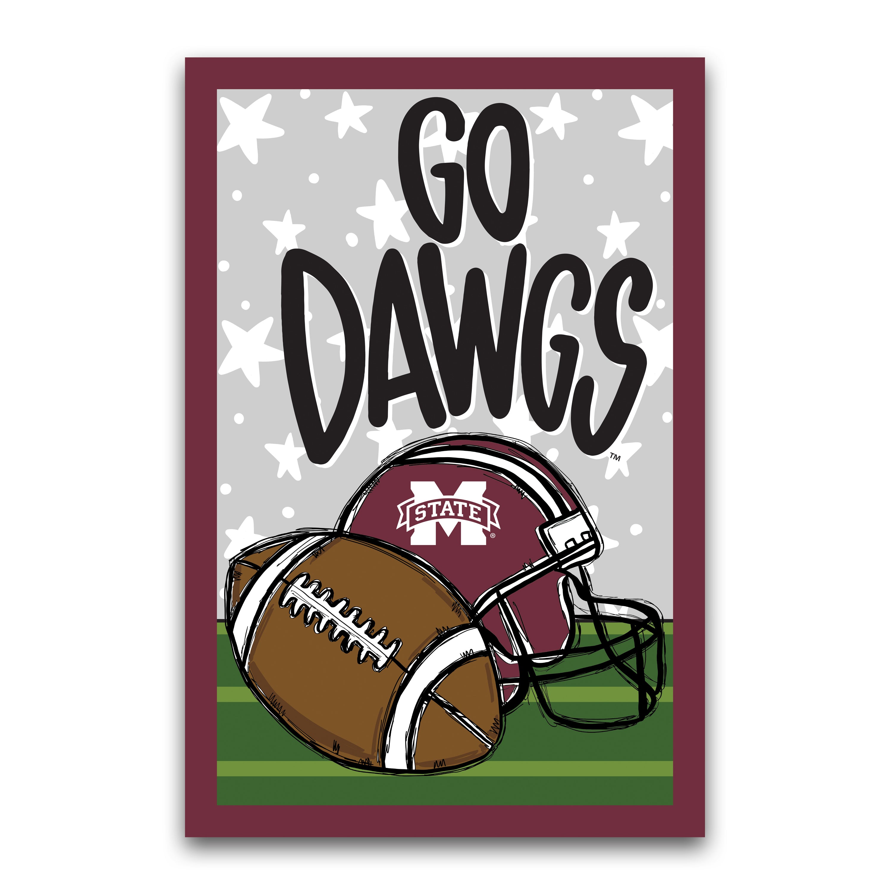 Magnolia Lane Garden Flag - Go Dawgs