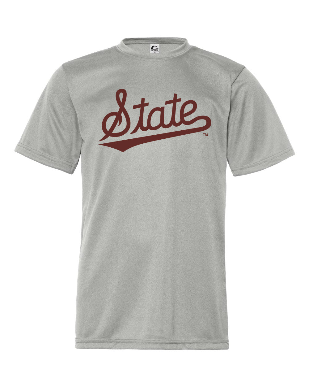 C2 Sport Grey Dri fit Youth Tee with State Script