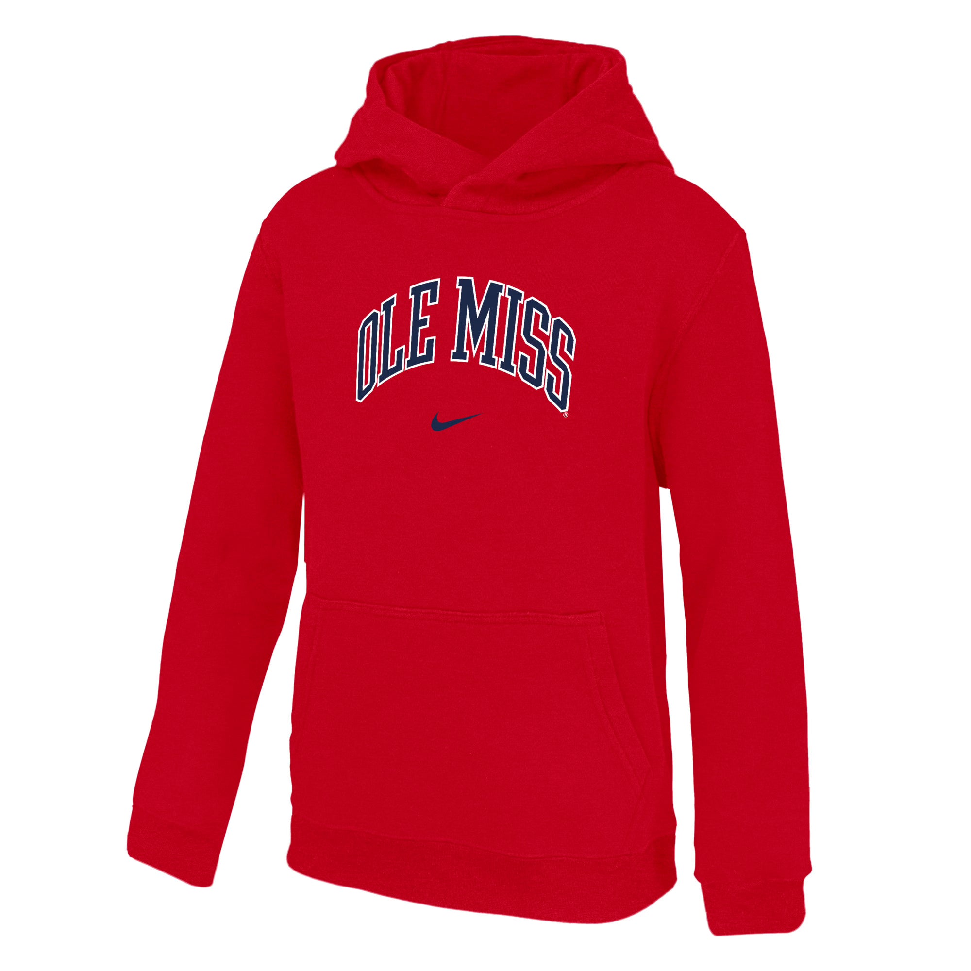 Red Youth Nike Club Fleece - Arch Design