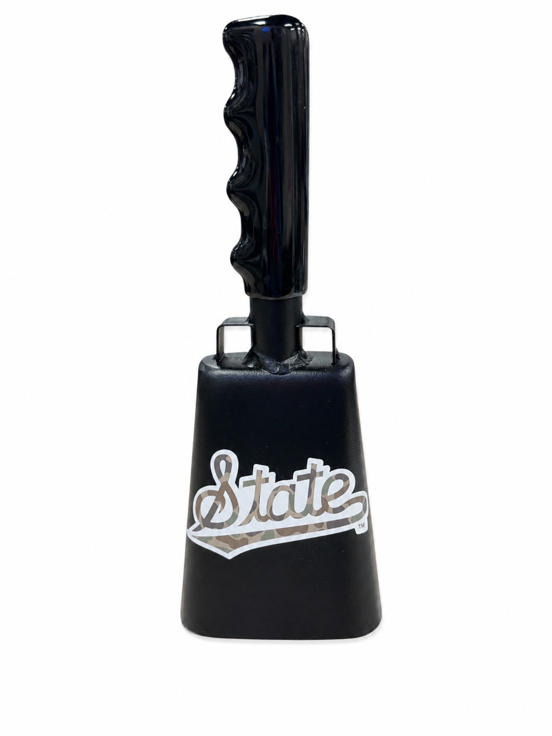Medium Black Bully bell with State Script Camo