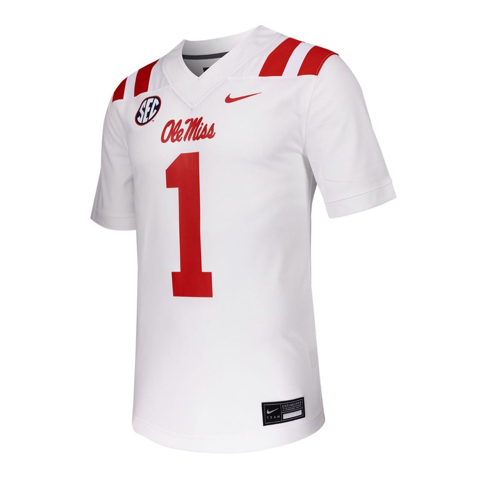 Nike Ole Miss Replica Adult White Football Jersey
