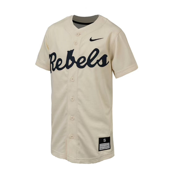 Youth Cream Rebels Full Button Down Jersey