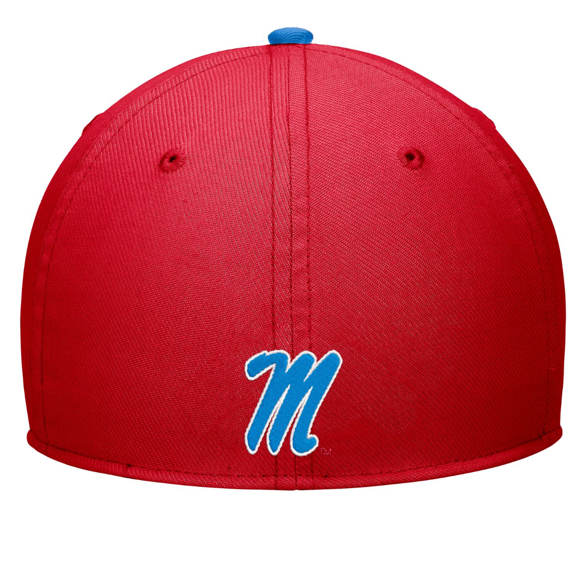 Nike Ole Miss Dri Fit Rise Structured Stretch Fit Cap