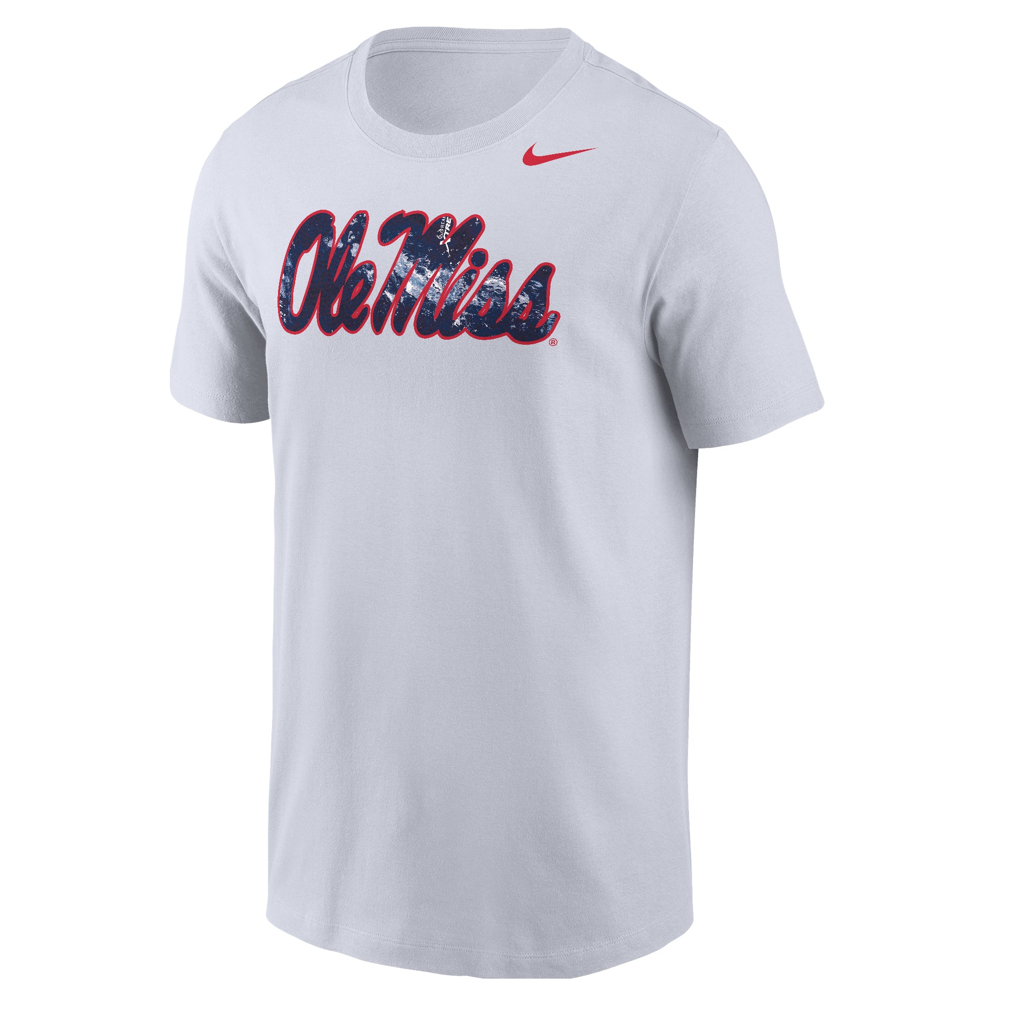 Nike Ole Miss Real Tree White T Shirt