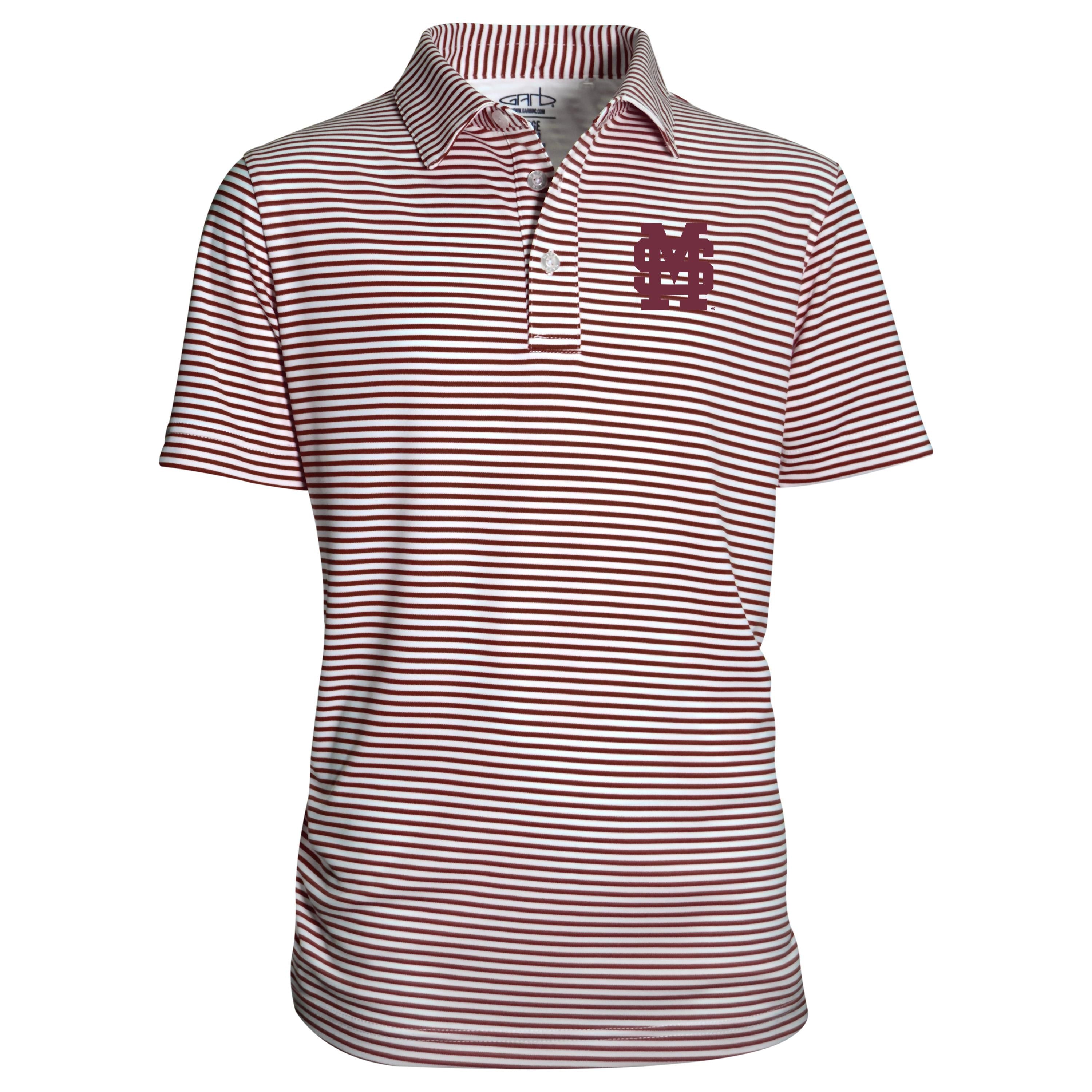 Garb Toddler and Youth Stripe Polo with M Over S