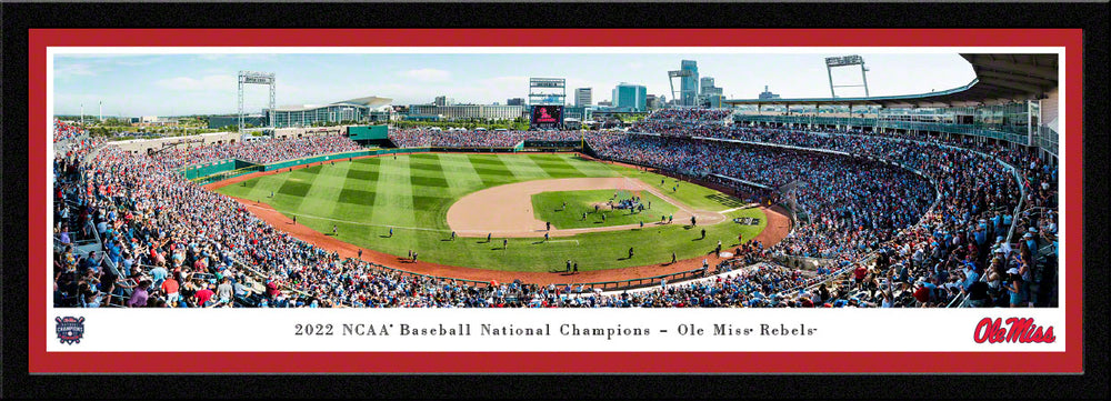 Ole Miss 2022 National Champions Select Frame Panorama