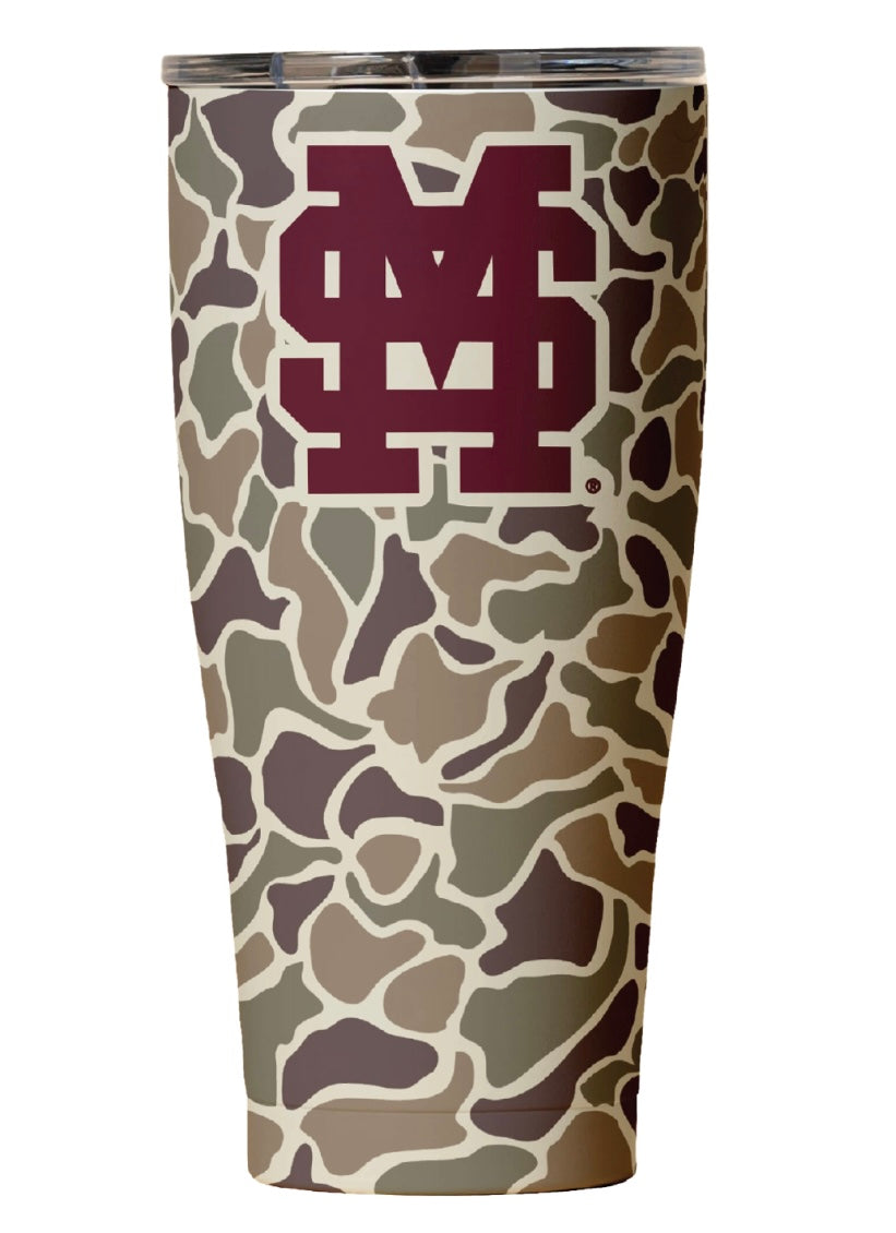 SIC Mississippi State 30 oz. Tumbler - Duck Camo with M Over S