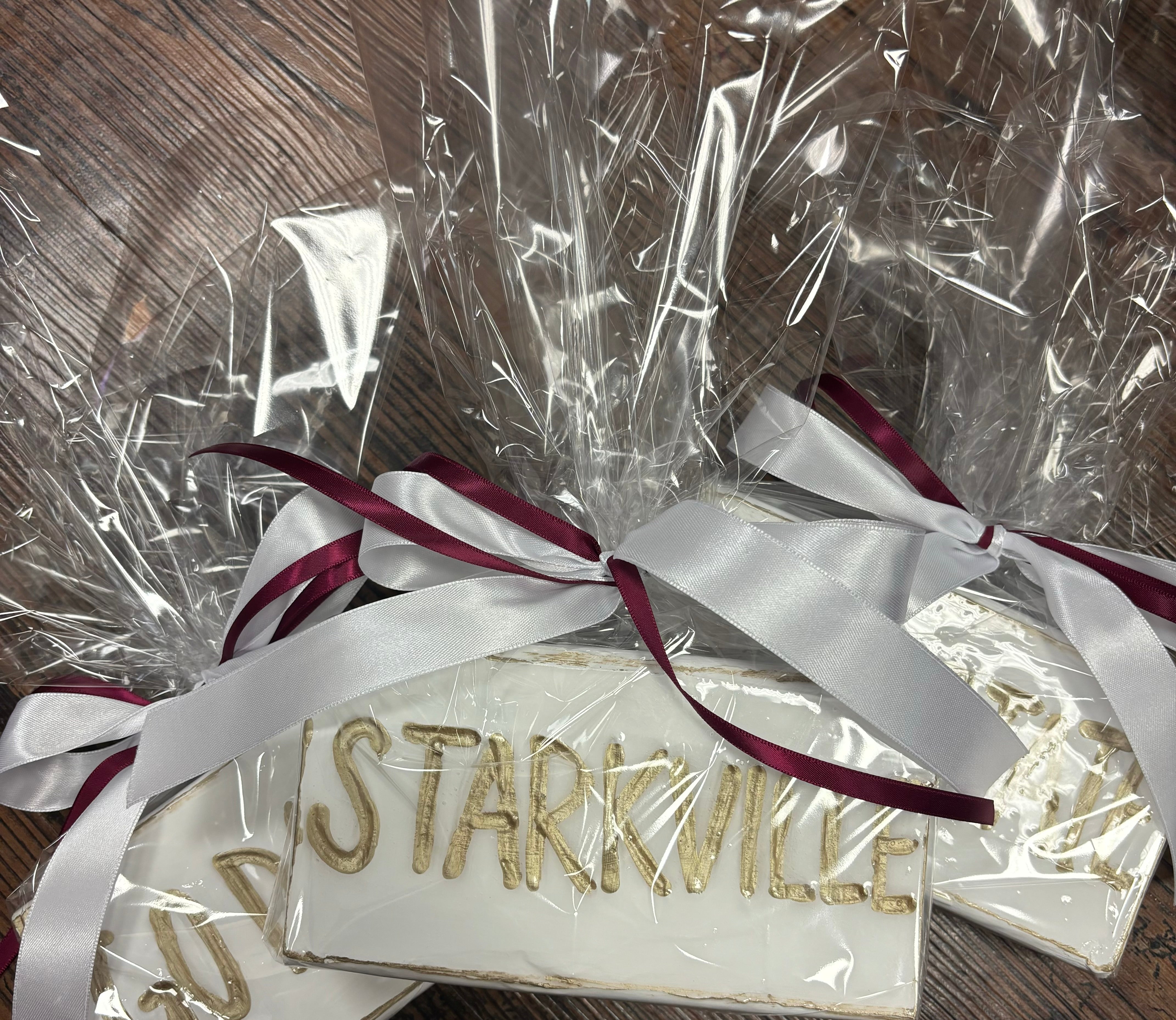 Hand Painted “Starkville” 6x4 Wood Block