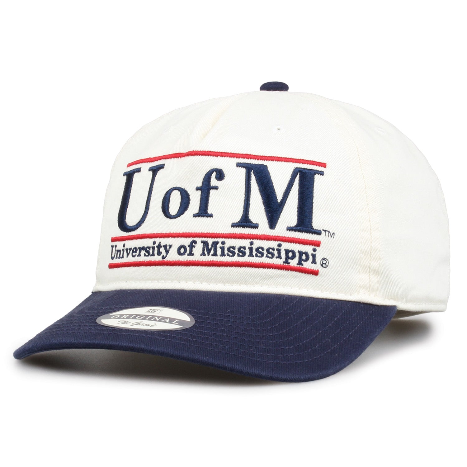 The Game Original Ole Miss Hat With U of M Bar Design