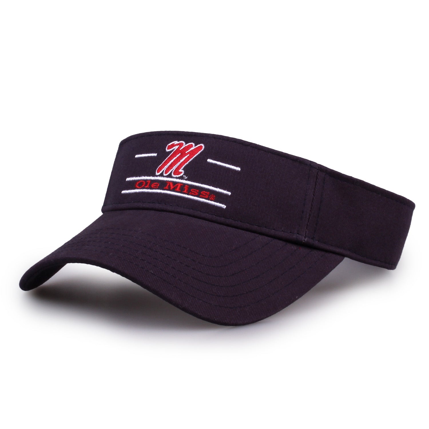 The Game Ole Miss Split Bar Navy Visor