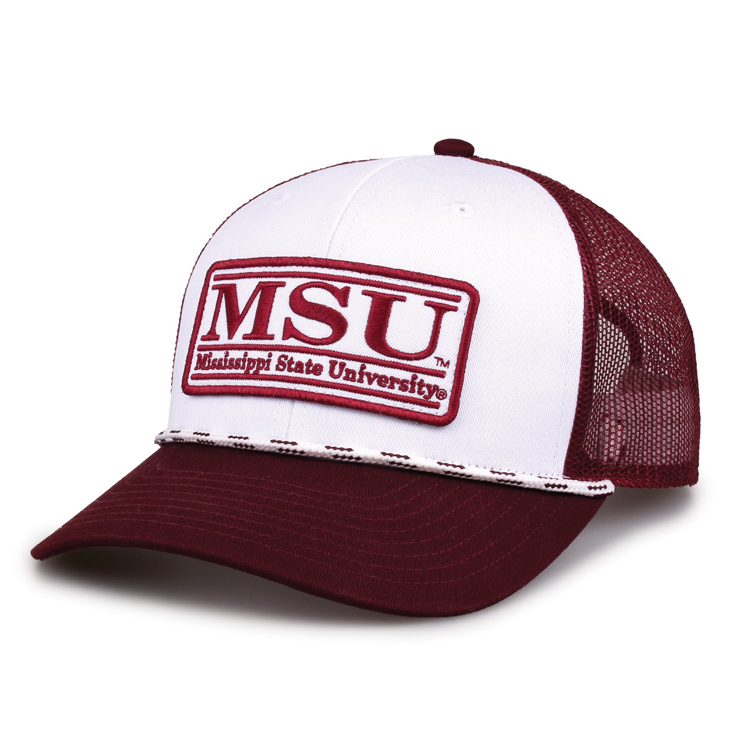 The Game White/Maroon MSU Rope Hat