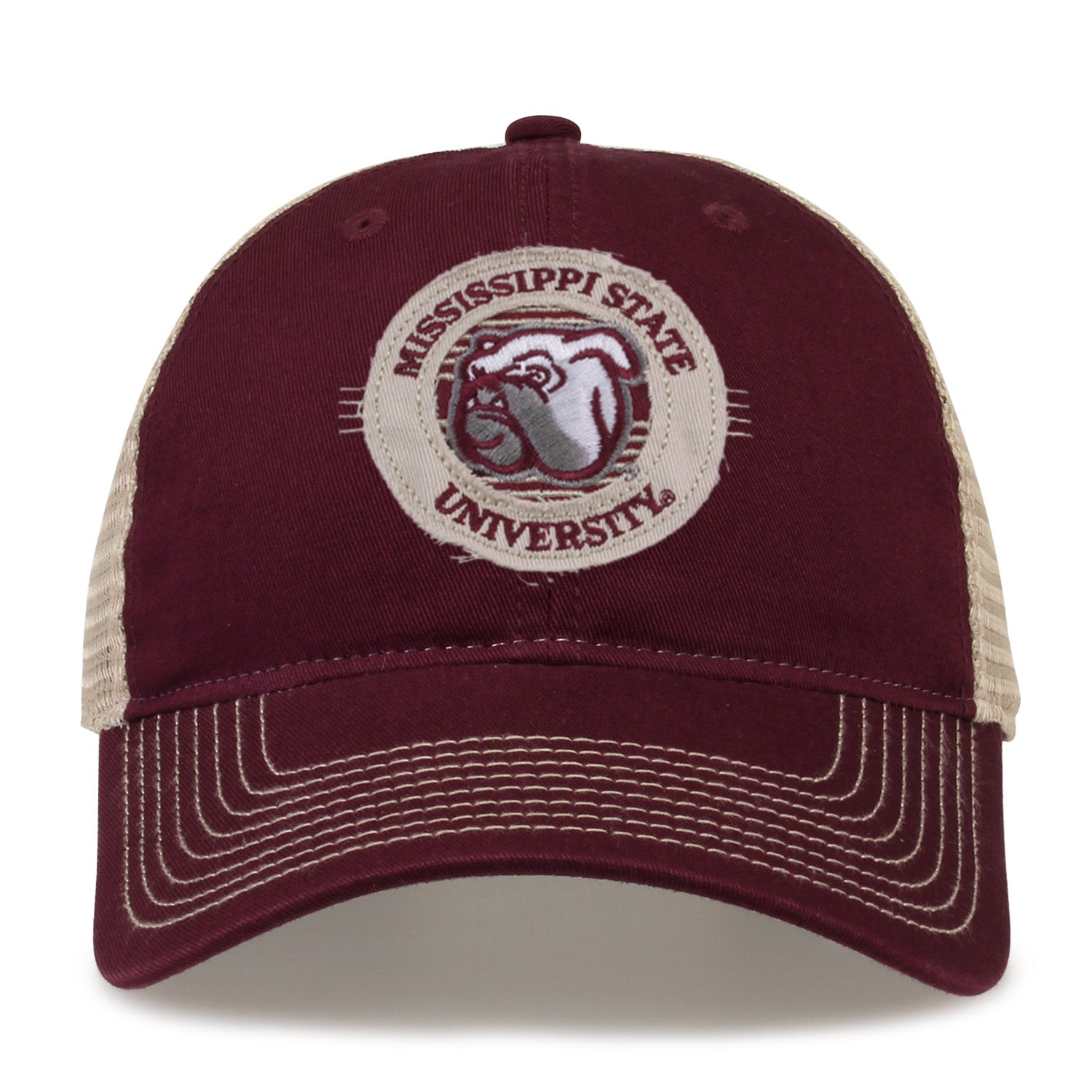 The Game Maroon Circle Design Trucker Cap