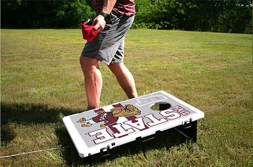 Mississippi State Bulldogs Hail State Bully Baggo Bean Bag Toss Portable 2x3 Cornhole Game