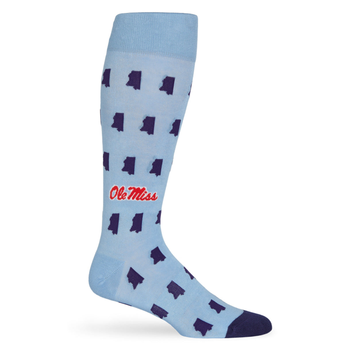 DeadSoxy Ole Miss Powder Blue State Socks