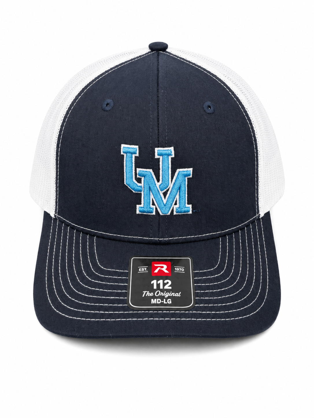 Richardson Hat - Navy Trucker with Puff Powder Blue UM