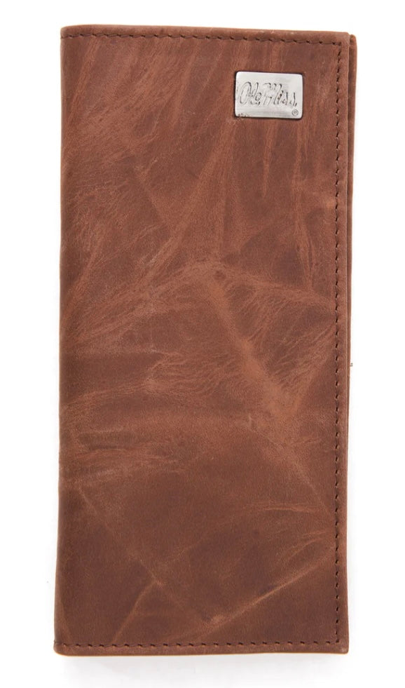 Ole Miss Secretary Leather Wallet