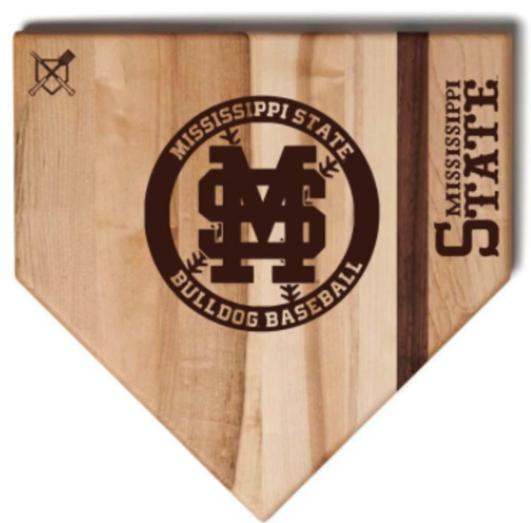 Mississippi State Cutting Board. M over S. 17x17