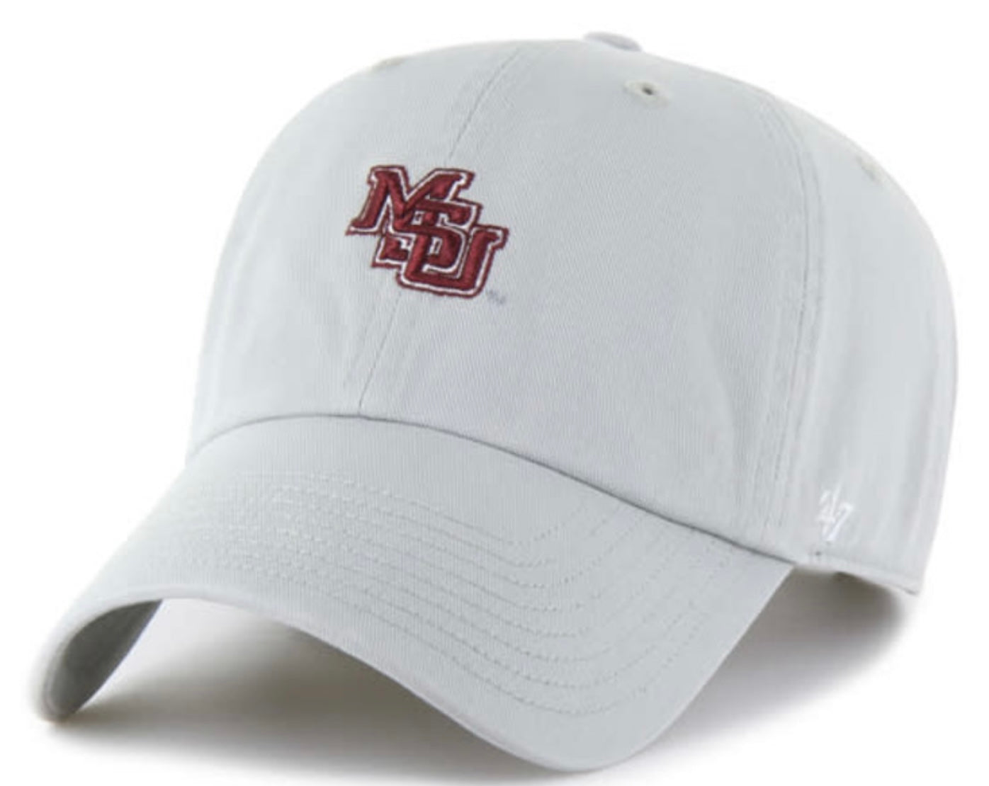 ‘47 Clean Up Gray Interlocking MSU Hat