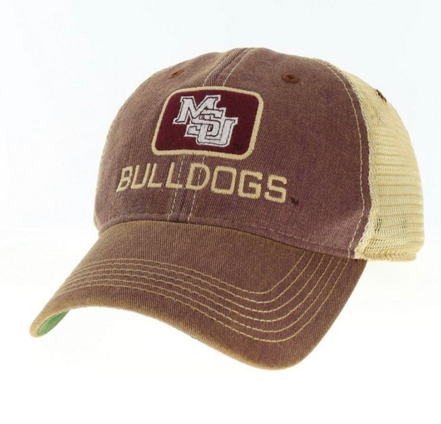 Maroon Trucker OFA w/MSU vault logo,