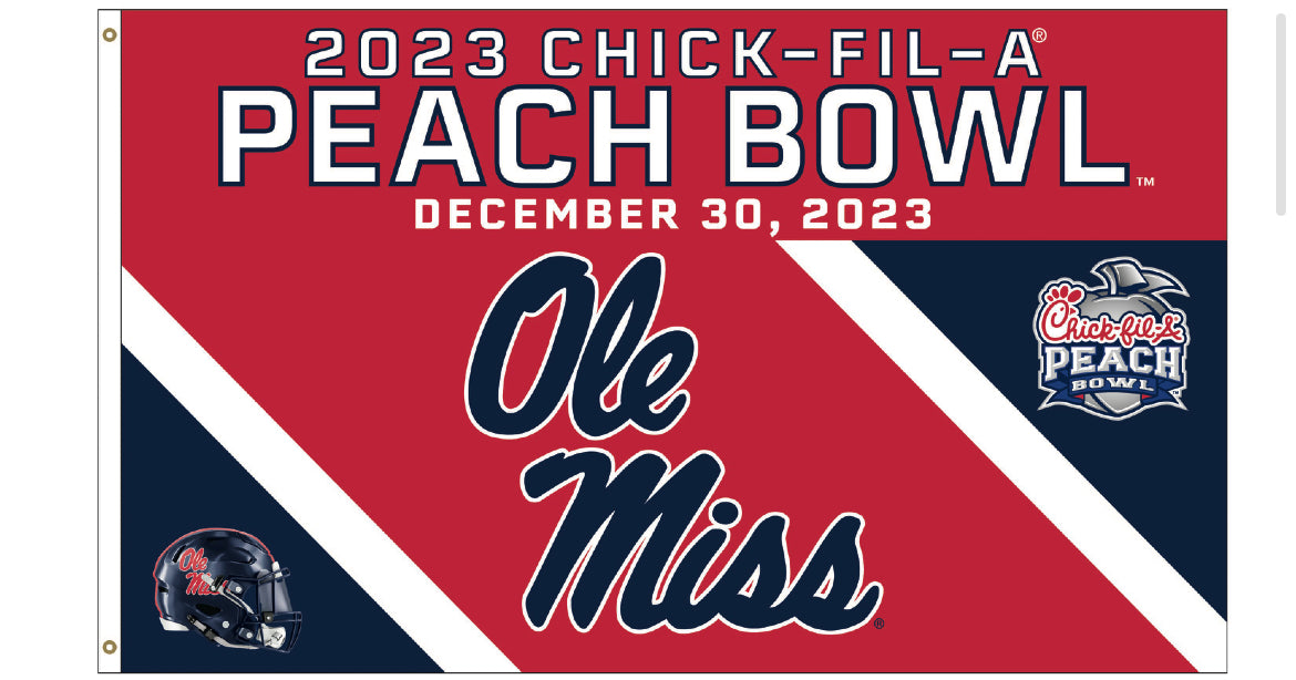 Peach Bowl 3x5 Deluxe Flag