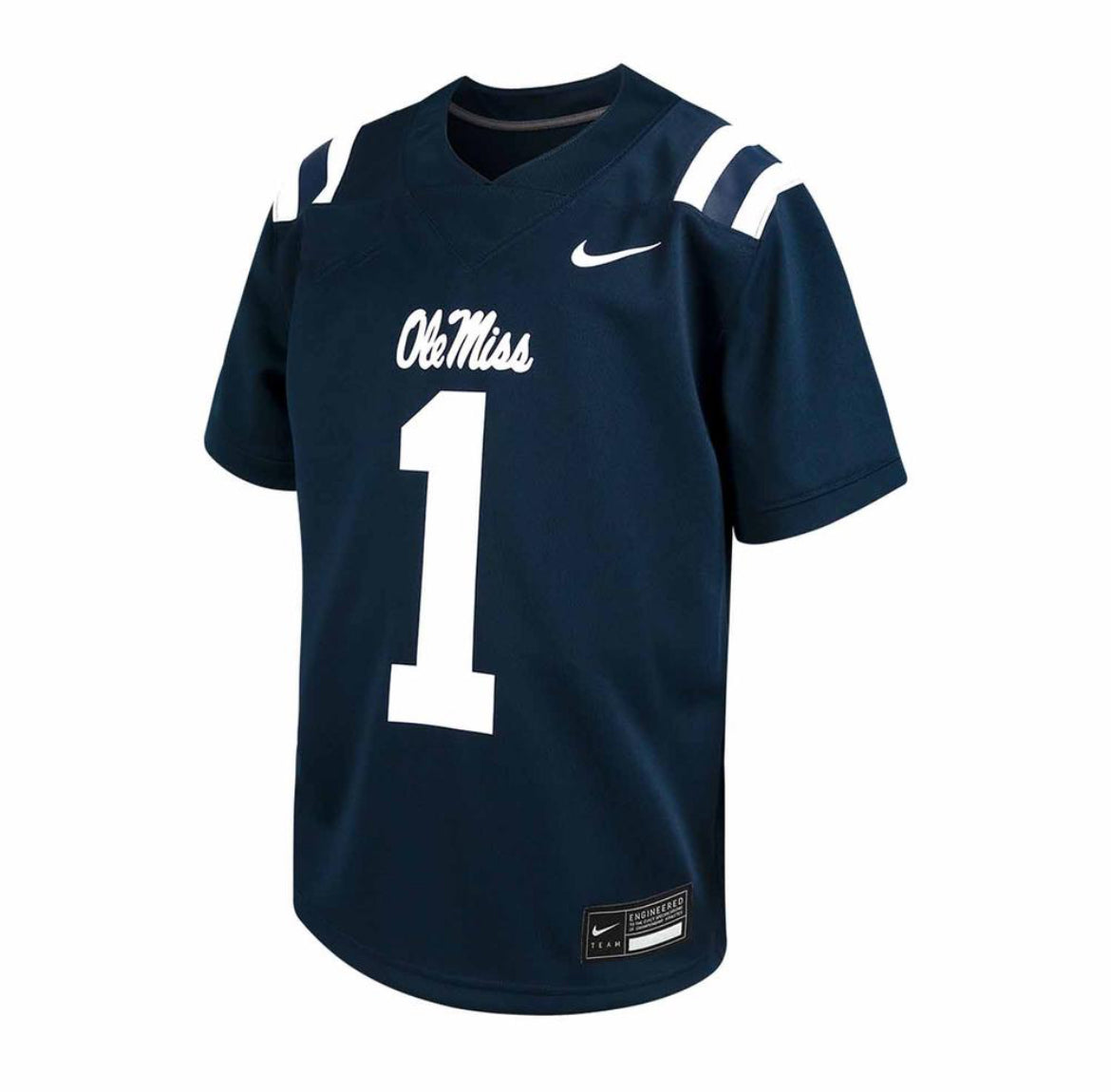 Nike Ole Miss #1 Adult Football Jersey - Navy