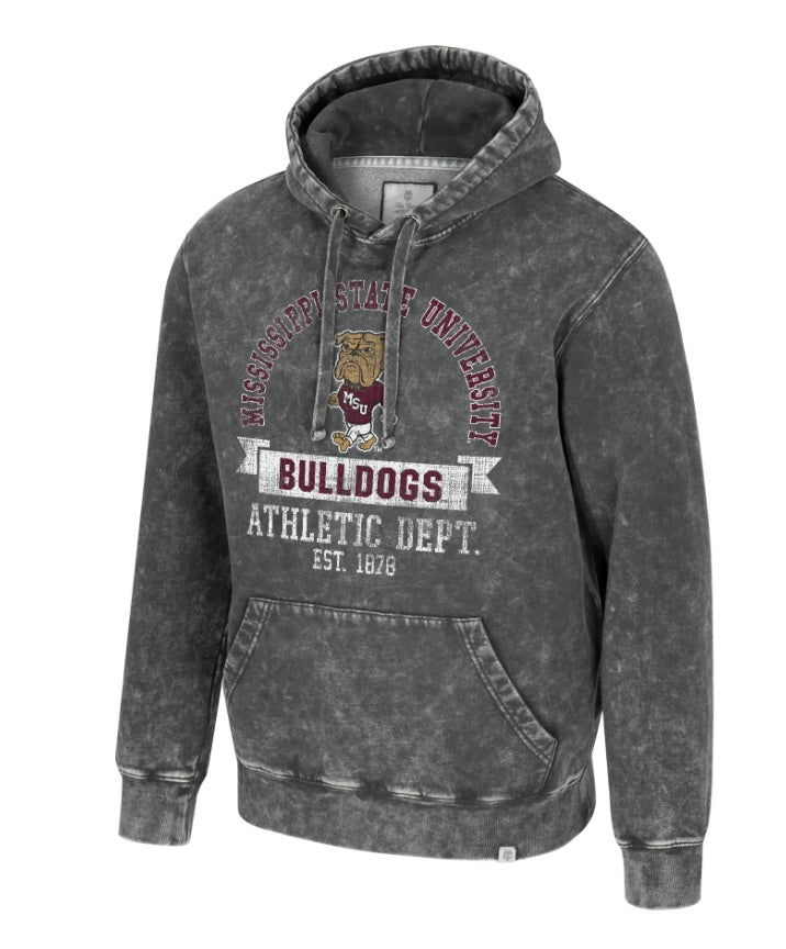Colosseum Mississippi State Charcoal Hoodie