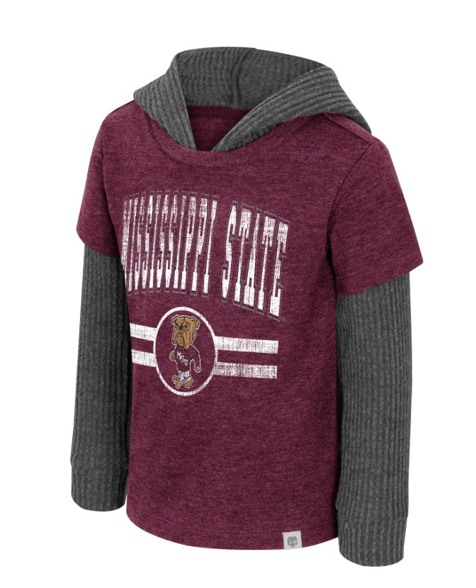 Colosseum Mississippi State Toddler T Shirt Hoodie