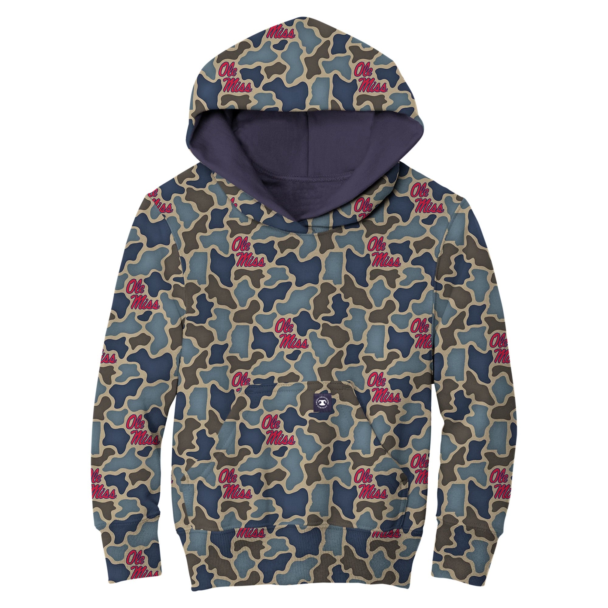 Amigo Youth Camo Ole Miss Hoodie