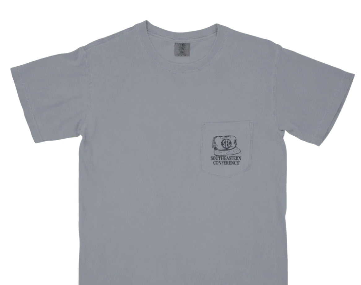 Comfort Color SEC Baseball Cap Tee - Granite
