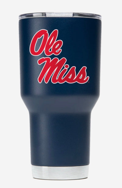 GameTime Ole Miss Navy Tumbler with SEC and Ole Miss Logo - 30 oz.