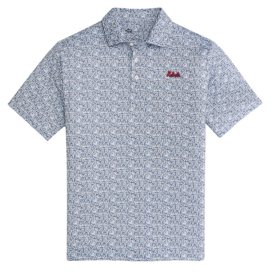 Onward Reserve Ole Miss Icons Printed Performance Polo