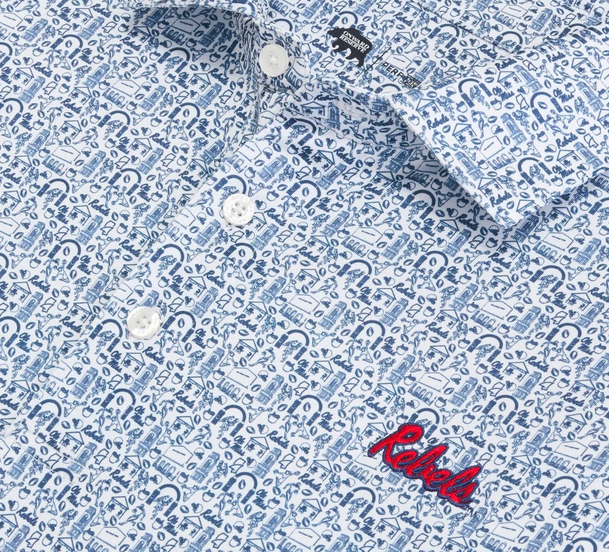 Onward Reserve Ole Miss Icons Printed Performance Polo