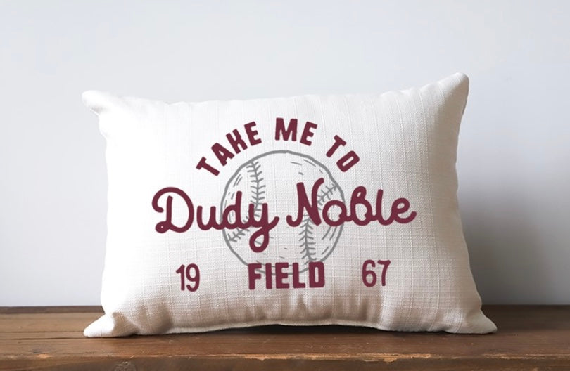 Little Birdie "Take Me To Dudy Noble Field" Pillow