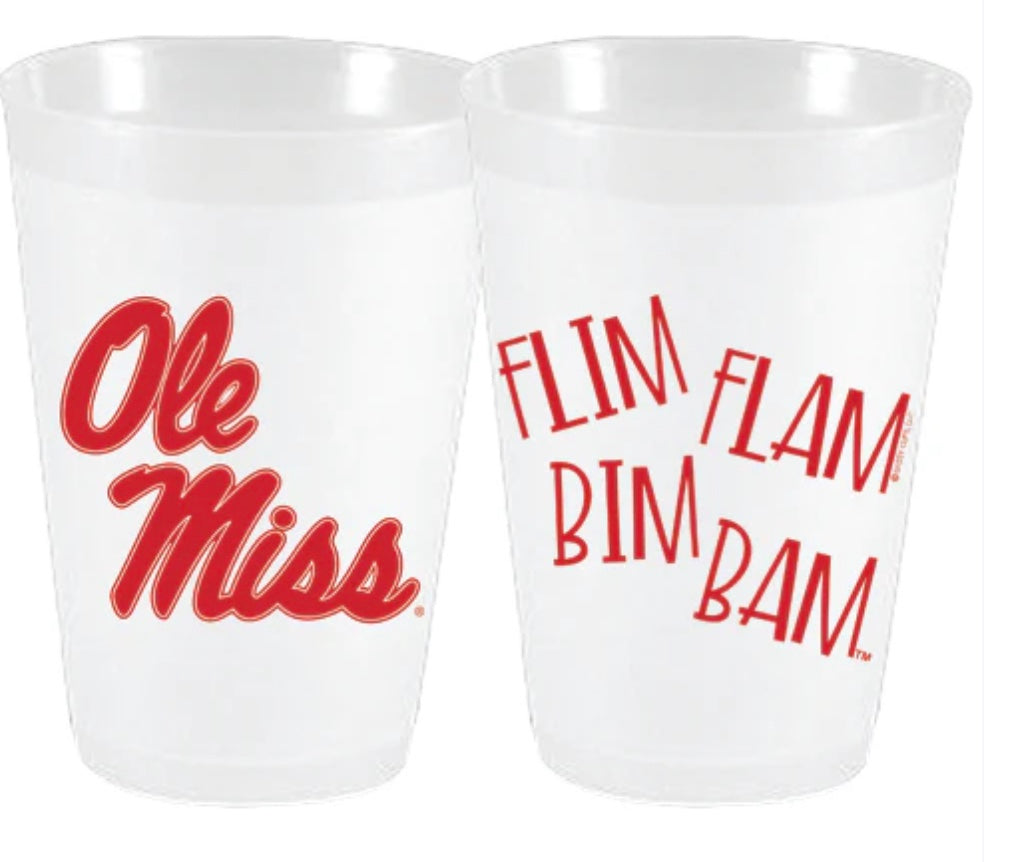 Ole Miss Frost Flex Cups - Set of 10